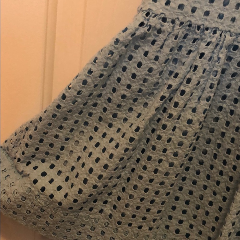 J.Crew Factory Blue Geometric Pattern Dress ๐ - Picture 7 of 8